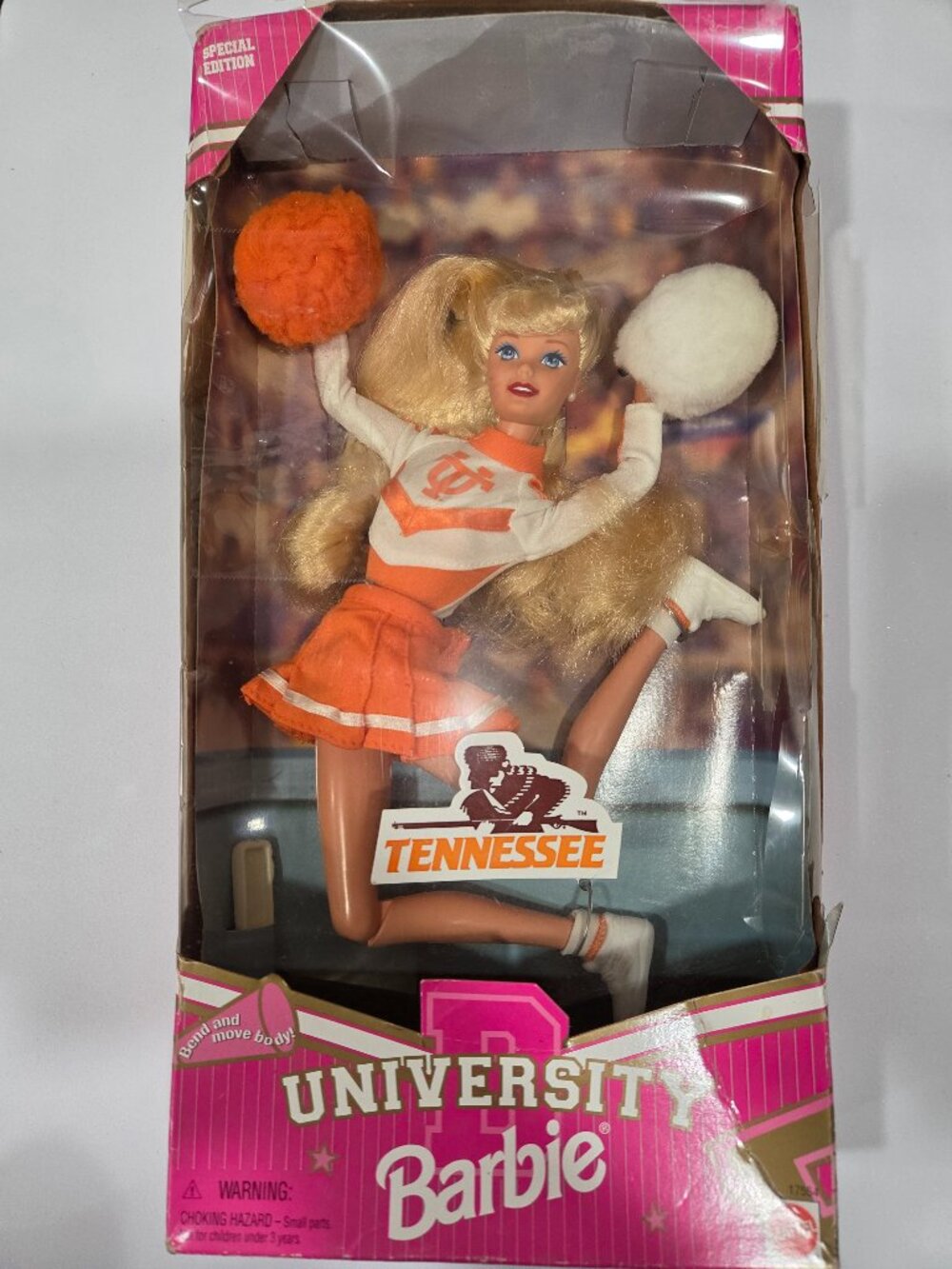 1997 Special Edition University of Tennessee Cheerleader Barbie (Mattel #17554)